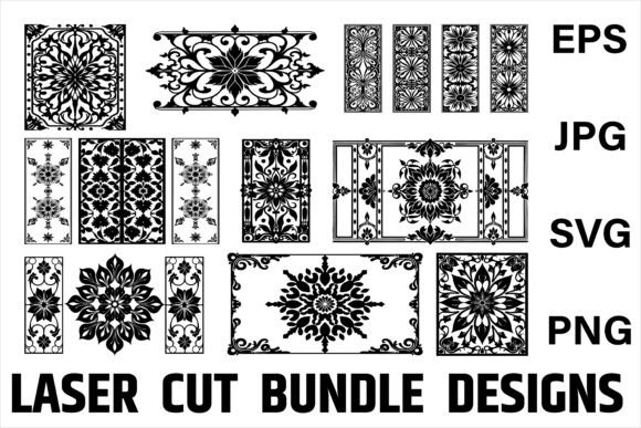 Boho Floral Silhouette SVG Bundle: Premium Graphics & Illustrations