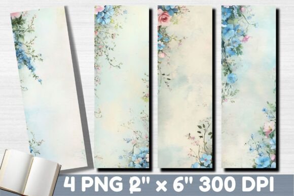 Botanical Floral Border Bookmark Design: Graphics and Illustrations Review