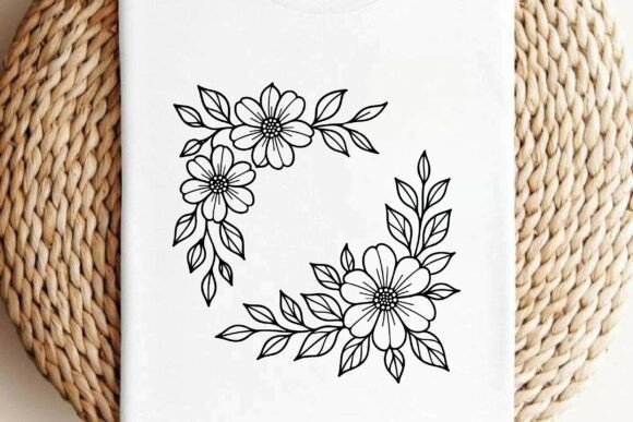 Floral Corner Clipart Vector Design Review