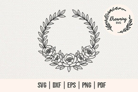 Floral Wreath SVG - Floral Wreath Laser Graphics and Illustrations Review