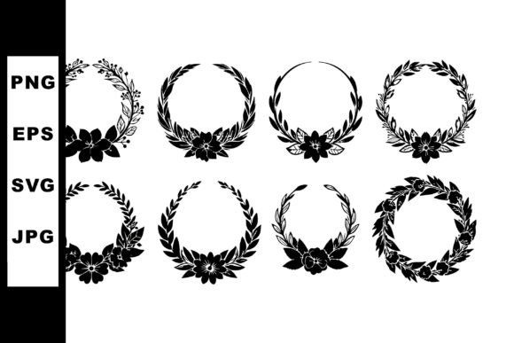 Review: Decorative Black Floral Wreath Vector Co