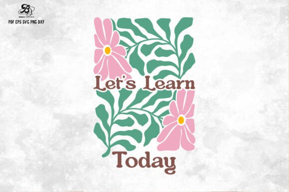Teacher Boho Floral Quote SVG PNG: Graphics and Illustrations for Editorial Design