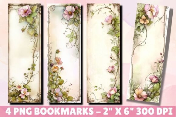 Vintage Botanical Floral Border Graphics and Illustrations Review