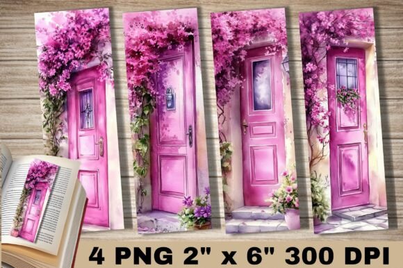 Watercolor Vintage Romantic Floral Door Graphics and Illustrations Review